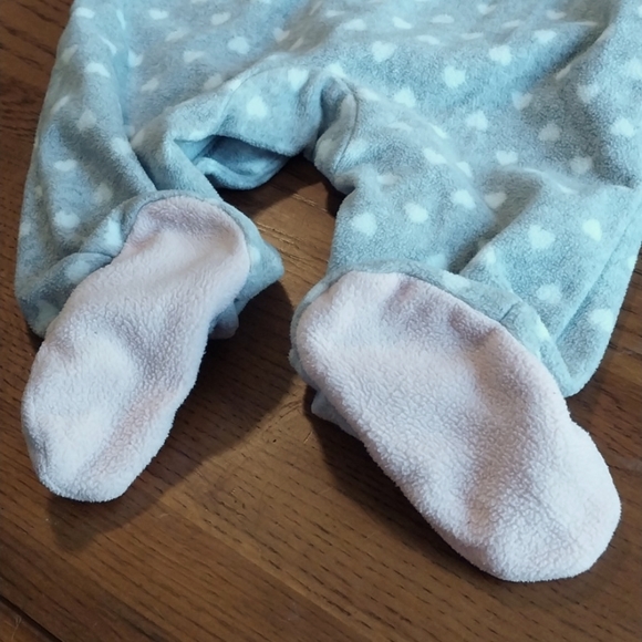 Two pair fleece footed pajamas, 0-3m Sple Joy's by Carters - Picture 5 of 9
